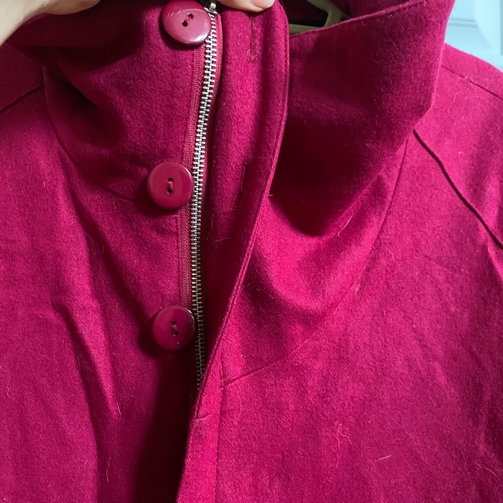 Nikita Wool Jacket. Maroon Fall Jacket- L - image 1